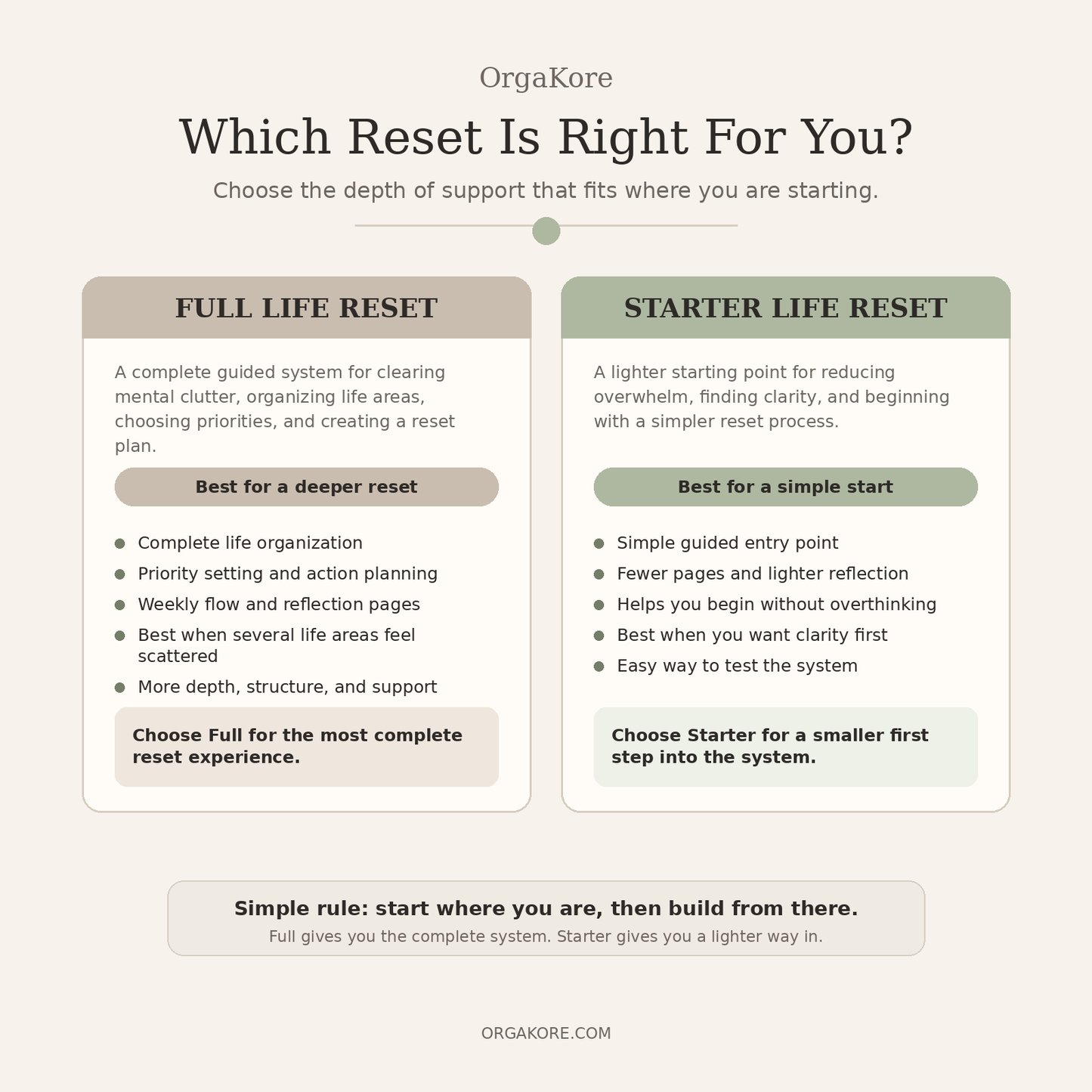 Life Reset (STARTER) System
