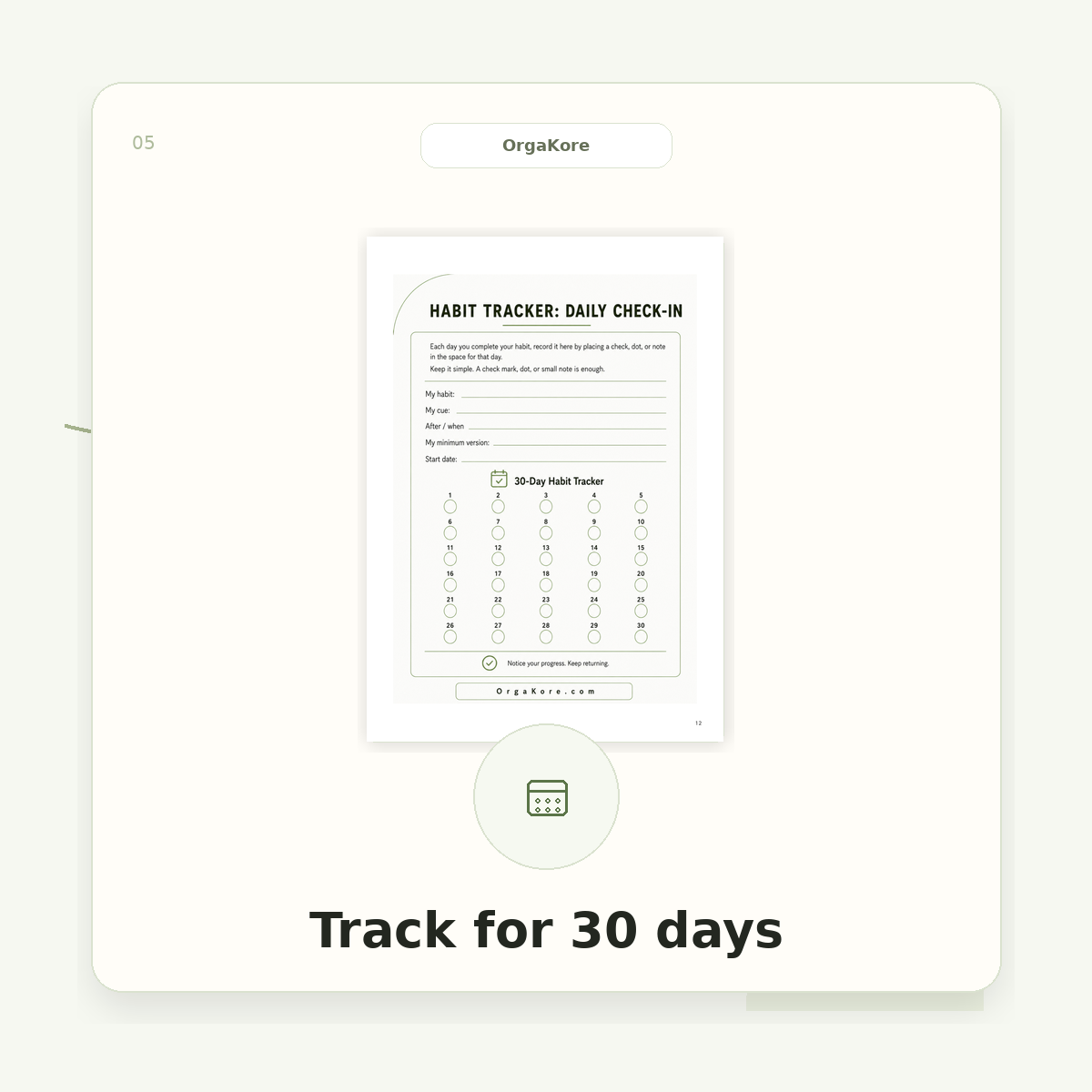 Habit Starter Kit
